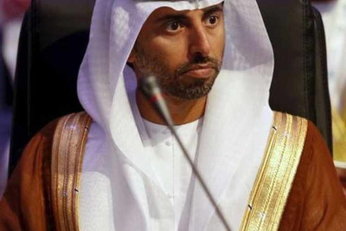 UAE Energy Minister Suhail Al-Mazroui attends a ministerial conference in Riyadh