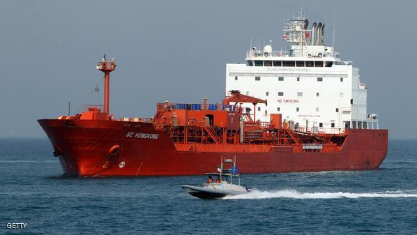 Iranian Revolutionary Guards drive a spe