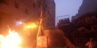 تسرب غاز طبيعي ببولاق الدكرور ونشوب حريق